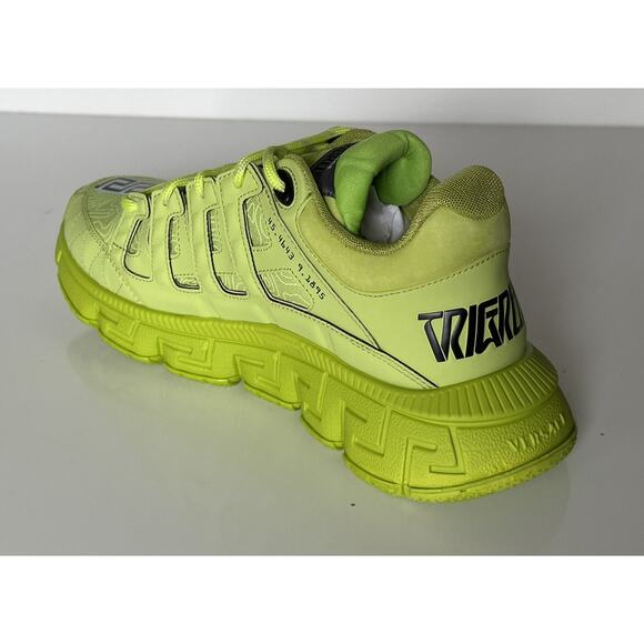 NIB $895 Versace Trigreca Chain Reaction Sneakers Citron 11.5 (44.5) IT DSU8094 main image 12